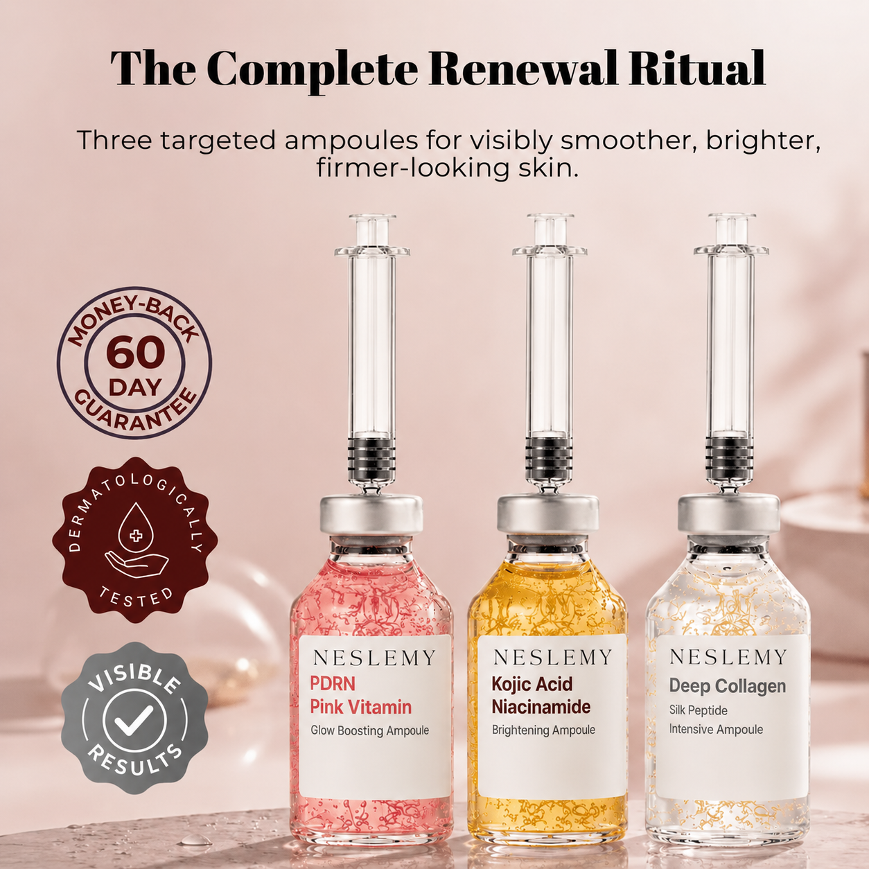 NESLEMY 3-in-1 Skin Renewal Ampoule Set